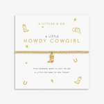 Load image into Gallery viewer, A Littles &amp; Co. Bracelet - Howdy Cowgirl  (boot)| Gold
