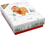 Load image into Gallery viewer, Holiday Boxed Card Set - Mini Highland Cow s/20
