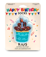 Load image into Gallery viewer, Kids Socks - 3D Cupcake Birthday
