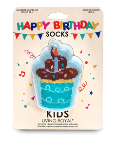 Kids Socks - 3D Cupcake Birthday