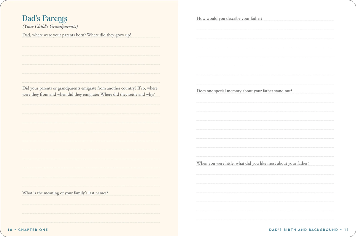 Keepsake Journal - Dad's Story