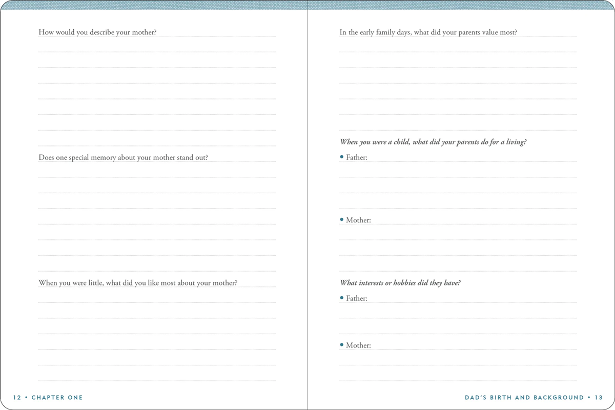 Keepsake Journal - Dad's Story