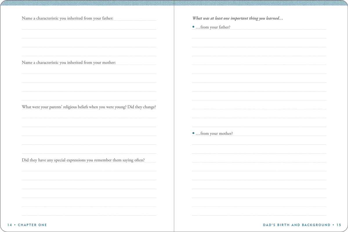 Keepsake Journal - Dad's Story