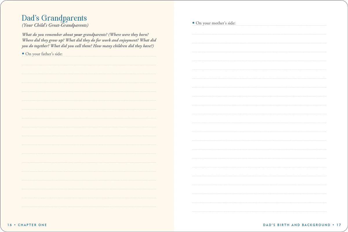 Keepsake Journal - Dad's Story