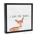 Load image into Gallery viewer, Framed Sign - I Love You, Deerly
