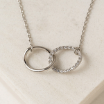 Load image into Gallery viewer, Rhodium-Plated Necklace - Encore 16"+2"
