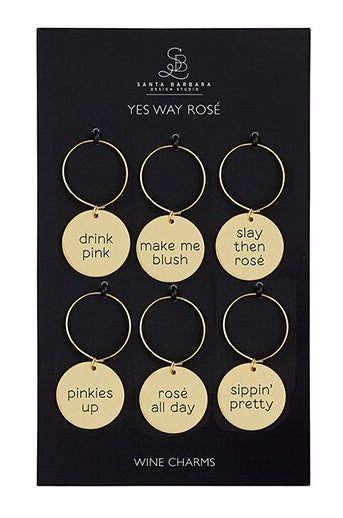 Wine Charms - Yes Way Rosé | Gold s/6