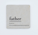 Load image into Gallery viewer, Marble Coaster - Verb | Father
