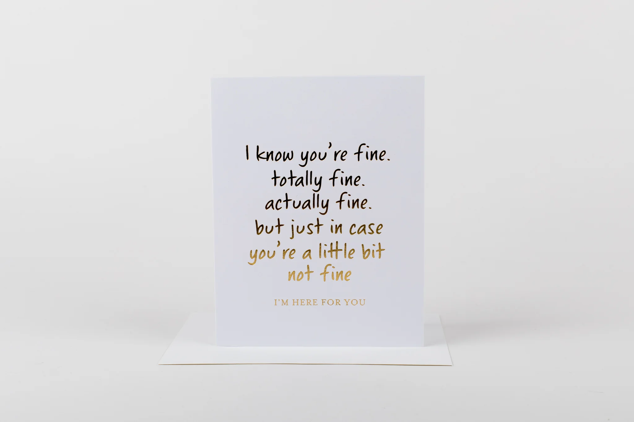 W&C Cards - I Know You're Fine