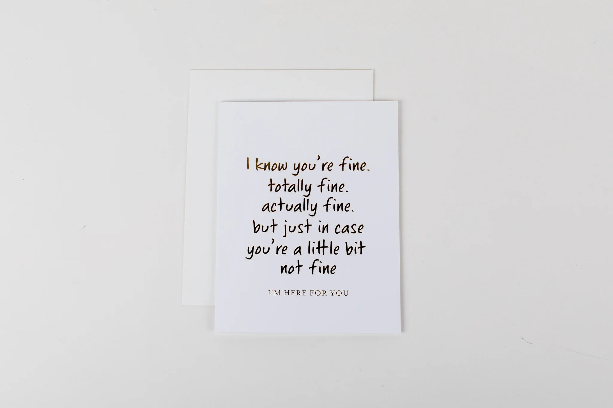 W&C Cards - I Know You're Fine