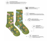 Load image into Gallery viewer, Women&#39;s Crew Socks - Flower Vine
