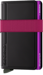Load image into Gallery viewer, Bandwallet - Sheltersuit Black-Fuchsia (non-leather)
