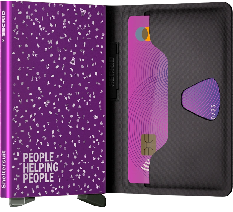 Bandwallet - Sheltersuit Black-Fuchsia (non-leather)