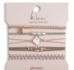 Load image into Gallery viewer, Hair Tie Bracelet - Glimmer Sm s/5
