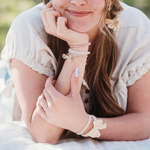 Load image into Gallery viewer, Hair Tie Bracelet - Grace Sm s/5

