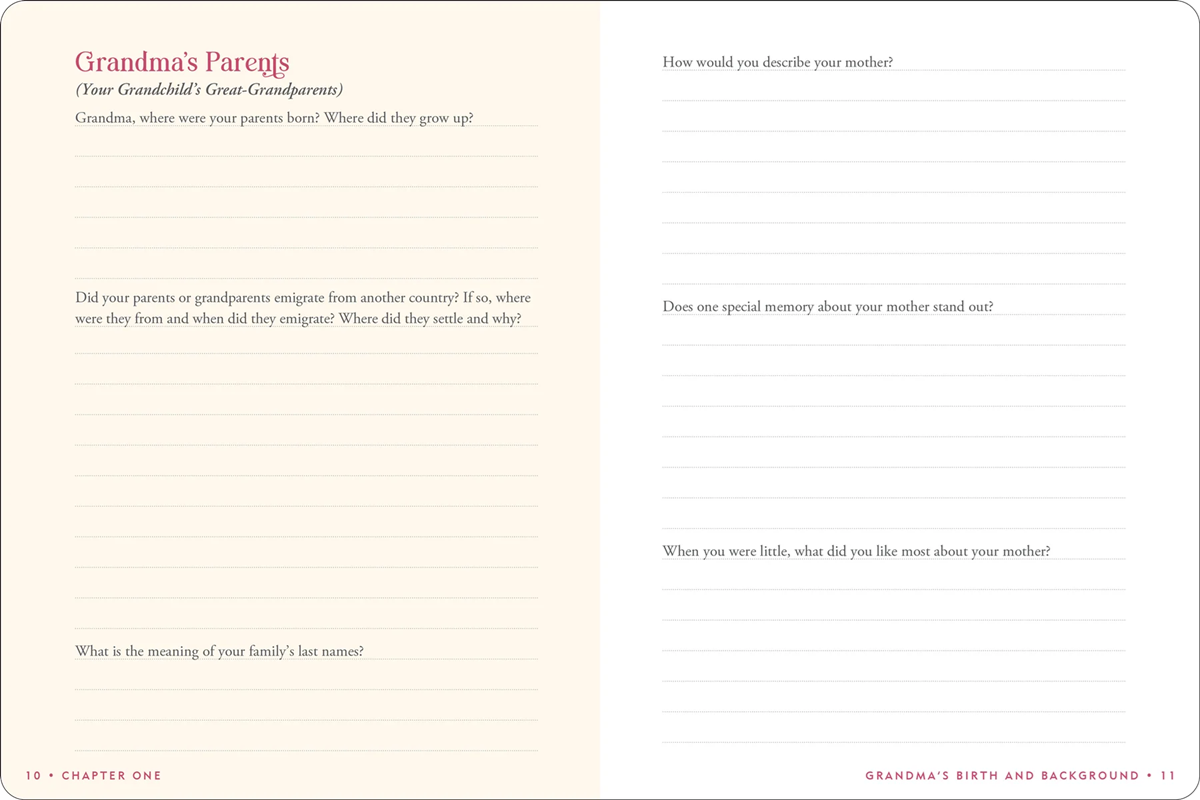 Keepsake Journal - Grandma's Story