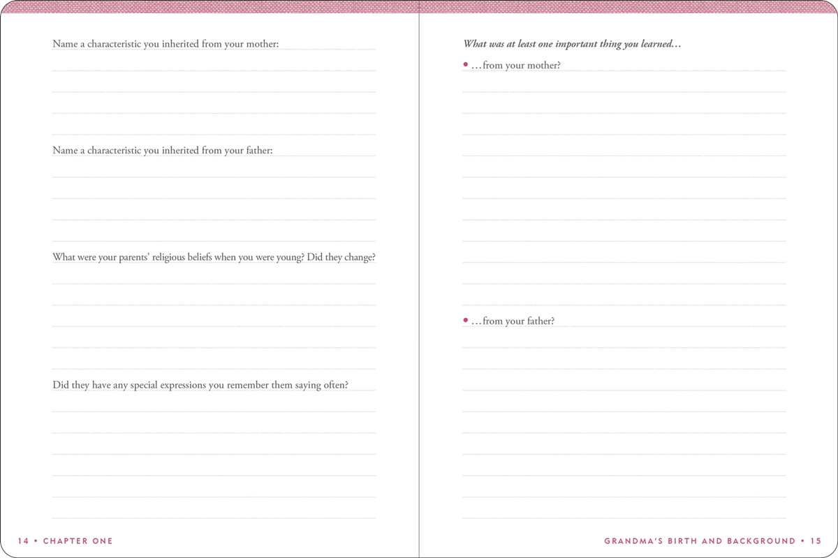 Keepsake Journal - Grandma's Story