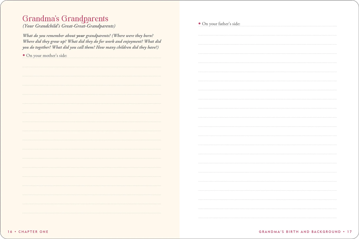 Keepsake Journal - Grandma's Story