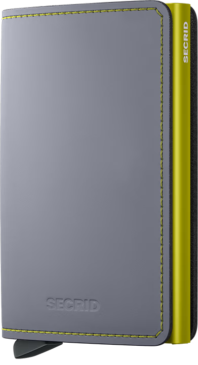 Slimwallet - Matte Grey Lime