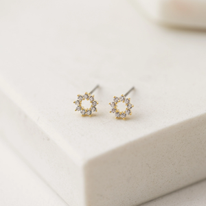 Gold-Plated Studs - Halo Gold