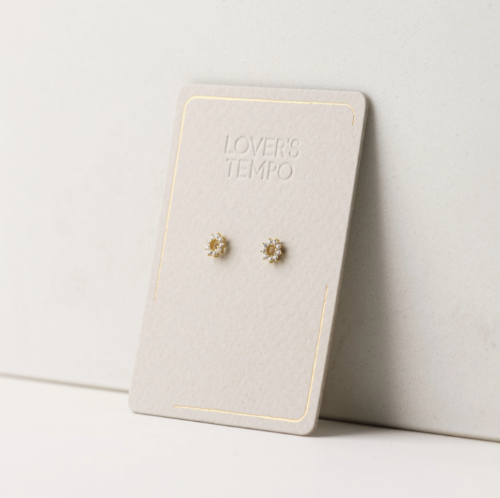 Gold-Plated Studs - Halo Gold