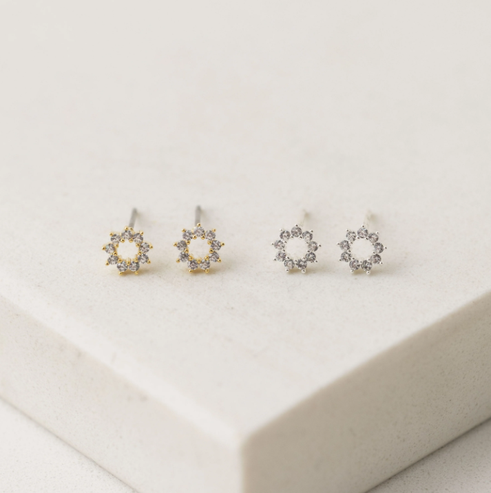 Gold-Plated Studs - Halo Gold