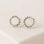 Load image into Gallery viewer, Silver-Plated Studs - Halo Silver
