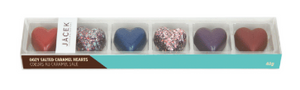 Jacek Chocolate - 6pc Oozy Caramel Hearts Dark