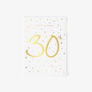 Katie Loxton Cards - Happy Birthday 30th (stars)