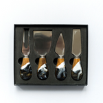 Load image into Gallery viewer, Resin Cheese Knife Set - Onyx s/4
