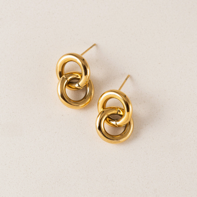 Waterproof Collection - Stud Earrings Linx Gold