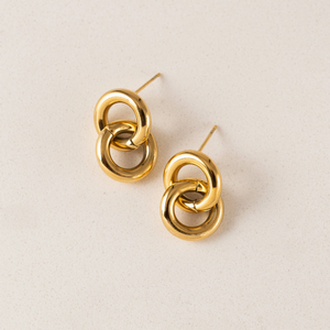 Waterproof Collection - Stud Earrings Linx Gold