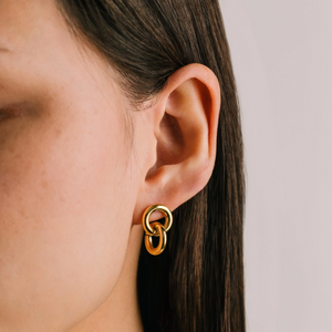 Waterproof Collection - Stud Earrings Linx Gold
