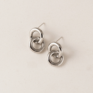 Waterproof Collection - Stud Earrings Linx Slvr