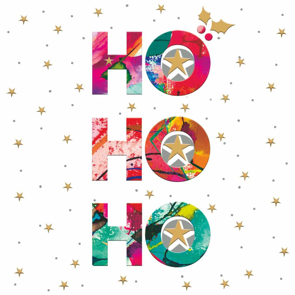 Holiday Luncheon Napkin - Ho Ho Ho