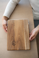 Load image into Gallery viewer, Slim Acacia Bread Board - Marble
