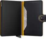Load image into Gallery viewer, Miniwallet - Matte Black &amp; Ochre
