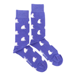 Load image into Gallery viewer, Men&#39;s Midcalf Socks - White Cat
