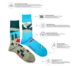 Load image into Gallery viewer, Men&#39;s Midcalf Socks - Canada Mountain Scene
