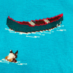 Load image into Gallery viewer, Men&#39;s Midcalf Socks - Canada Mountain Scene
