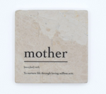 Load image into Gallery viewer, Marble Coaster - Verb | Mother
