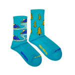 Load image into Gallery viewer, Women&#39;s Athletic Socks - Mountains &amp; Trees
