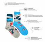 Load image into Gallery viewer, Women&#39;s Crew Socks - Canada Mountain Scene
