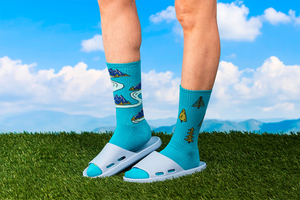 Women's Athletic Socks - Mountains & Trees