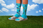 Load image into Gallery viewer, Men&#39;s Athletic Socks - Mountains &amp; Trees
