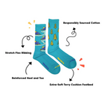Load image into Gallery viewer, Men&#39;s Athletic Socks - Mountains &amp; Trees
