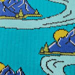 Load image into Gallery viewer, Men&#39;s Athletic Socks - Mountains &amp; Trees
