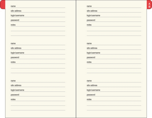 Journal - Password Logbook Mushroom