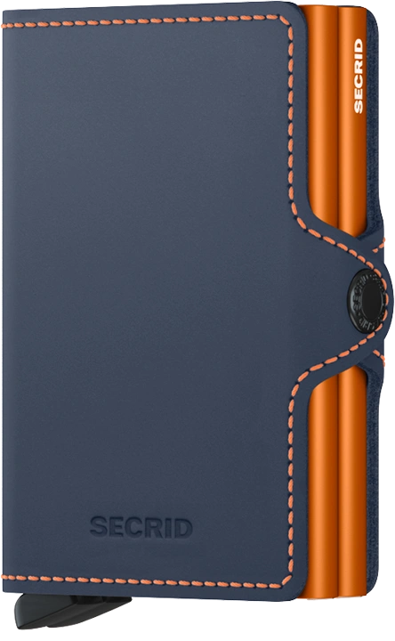 Twinwallet - Matte Nightblue & Orange