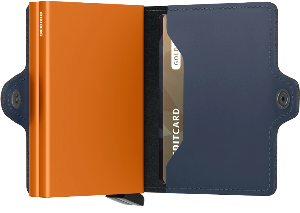 Twinwallet - Matte Nightblue & Orange